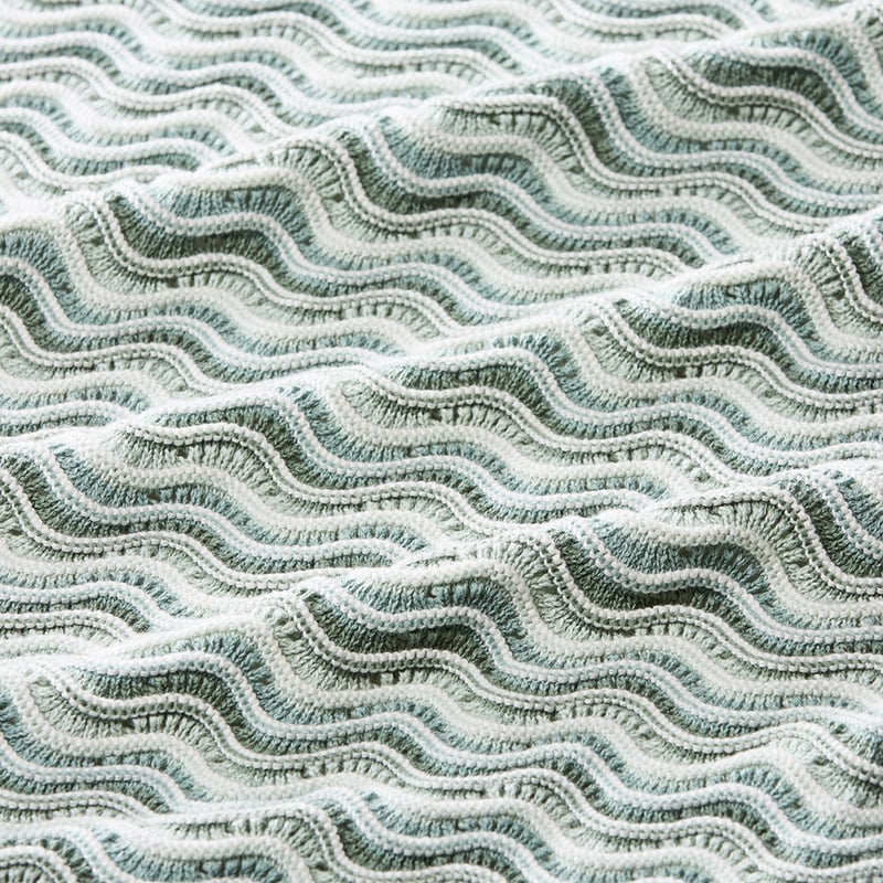Organic Cotton Ripple Seafoam Baby Blanket