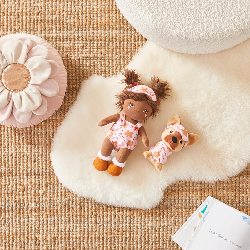 Sofia & Cookie Pink Christmas PJ Pals