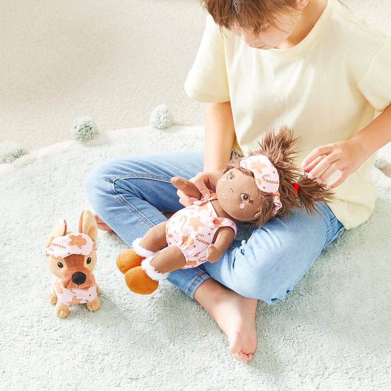 Sofia & Cookie Pink Christmas PJ Pals