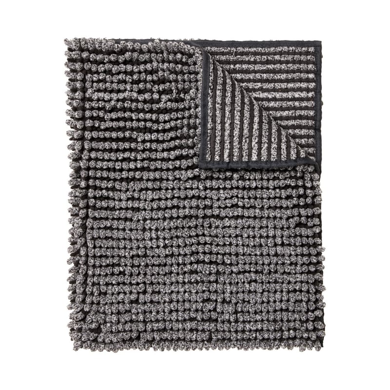 Microplush Graphite Marle Bobble Bath Mat