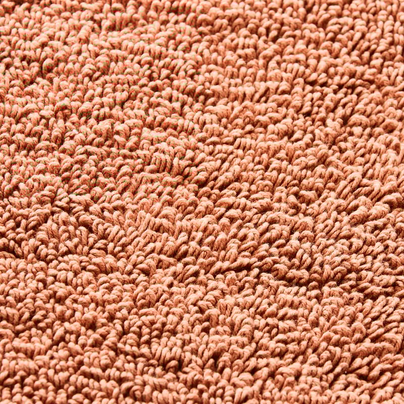 Nicola Earth Combed Cotton Circle Bath Mat