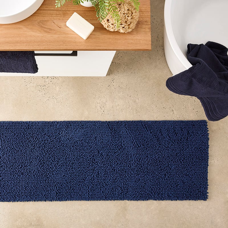 Microplush Indigo Bobble Bath Runner