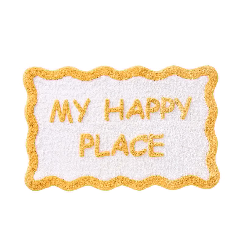 My Happy Place Golden Bath Mat