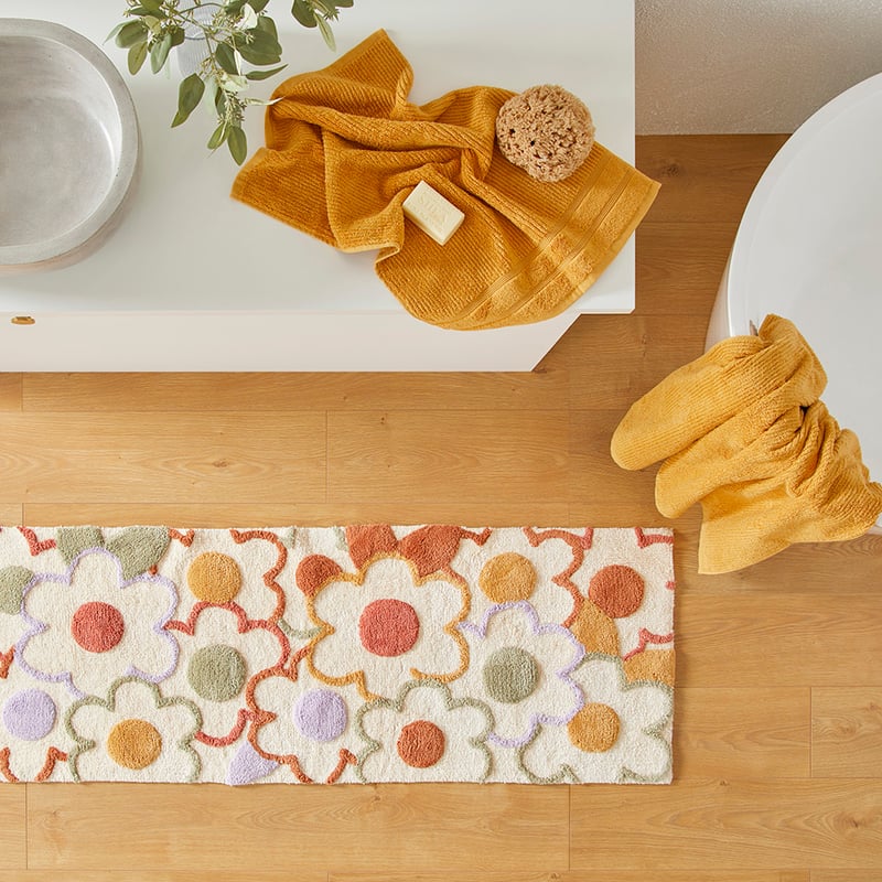 Daisy Natural Multi Bath Runner