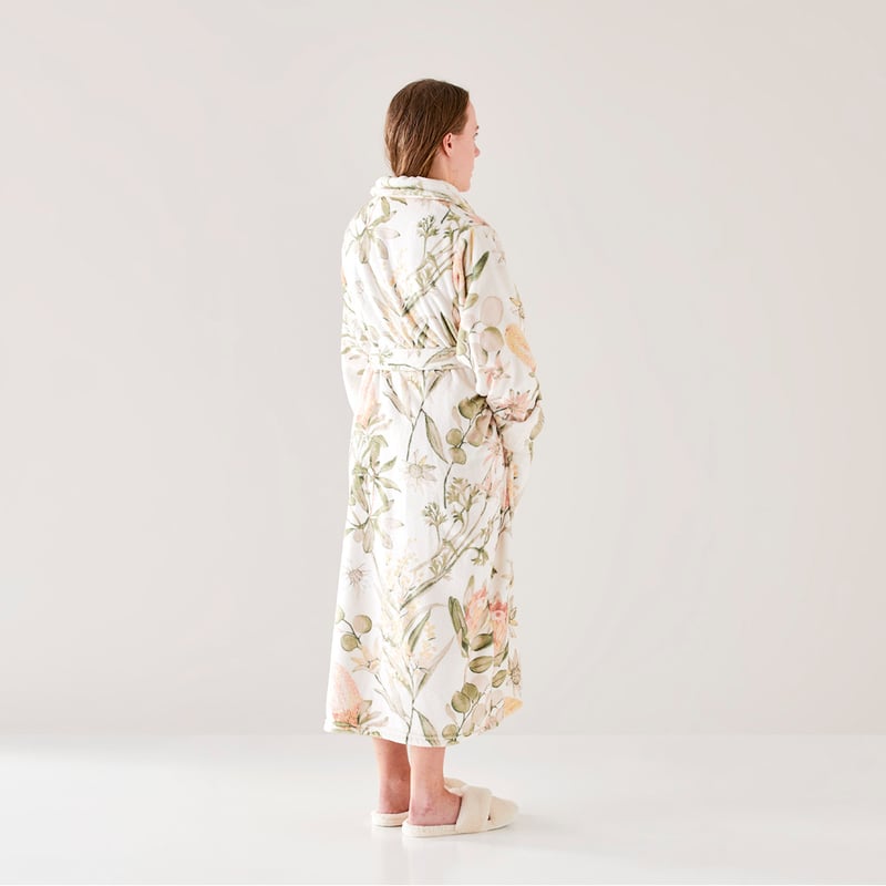 Printed Ultra Soft Sand Multi Golden Wattle Robe