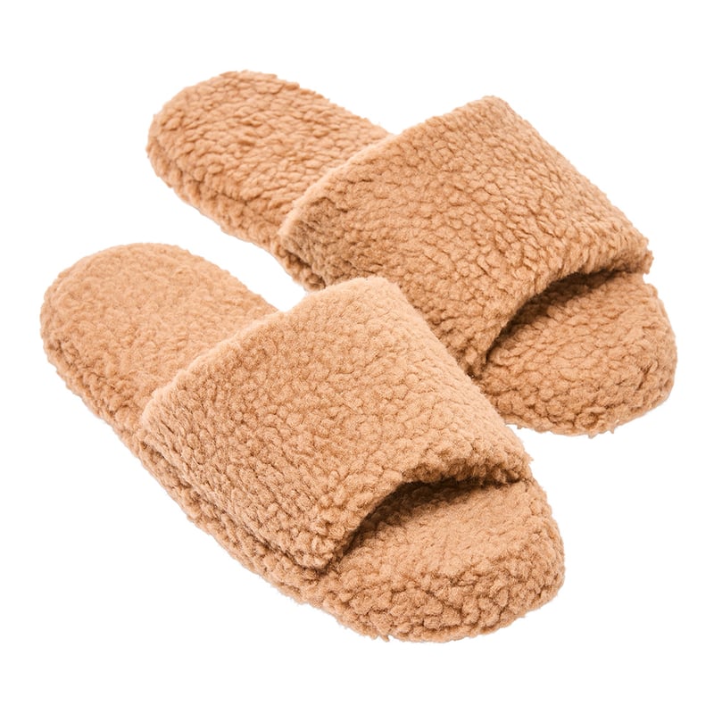 Sherpa Camel Mule Slippers