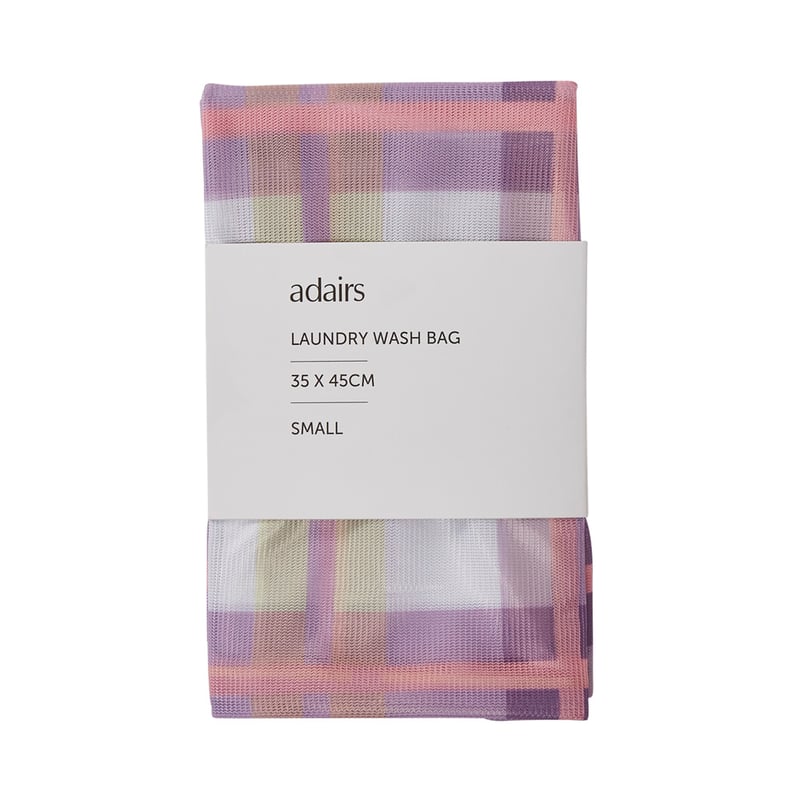 Laundry Purple Check Wash Bag