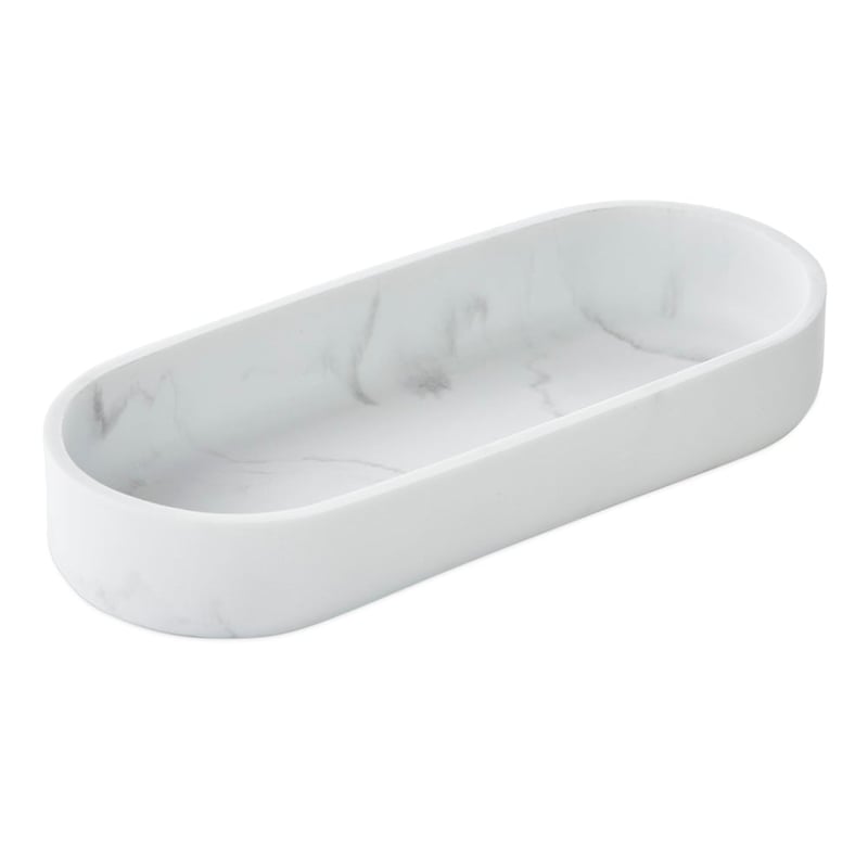 Mayfair Marble & Silver Bathroom Accessories