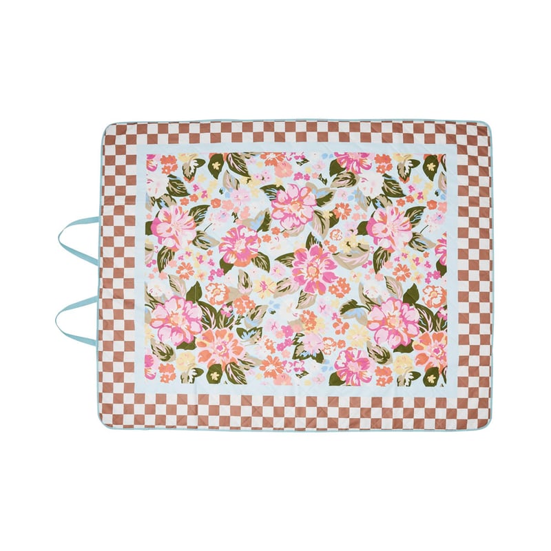 Byron Floral Blue Large Picnic Rug