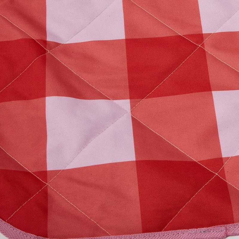 Pink & Red Gingham Large Picnic Rug