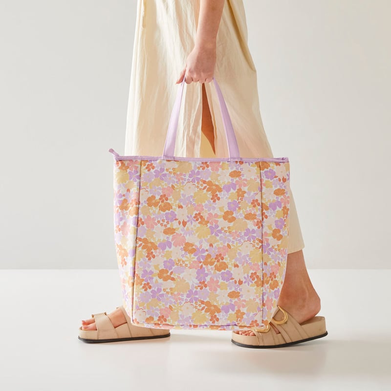 Bronte Floral Canvas Beach Cooler Bag