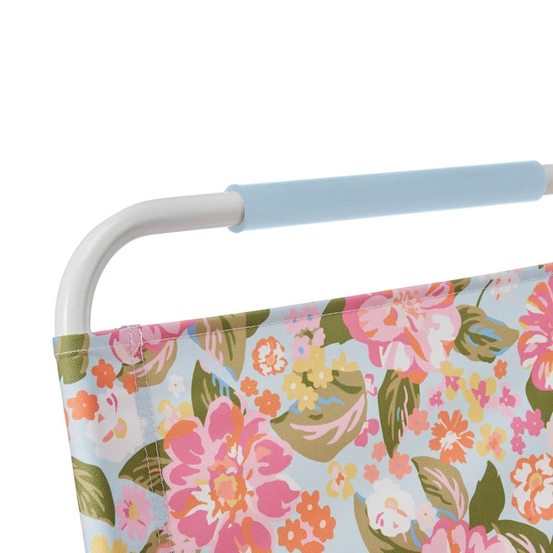Byron Floral Blue Beach Chair