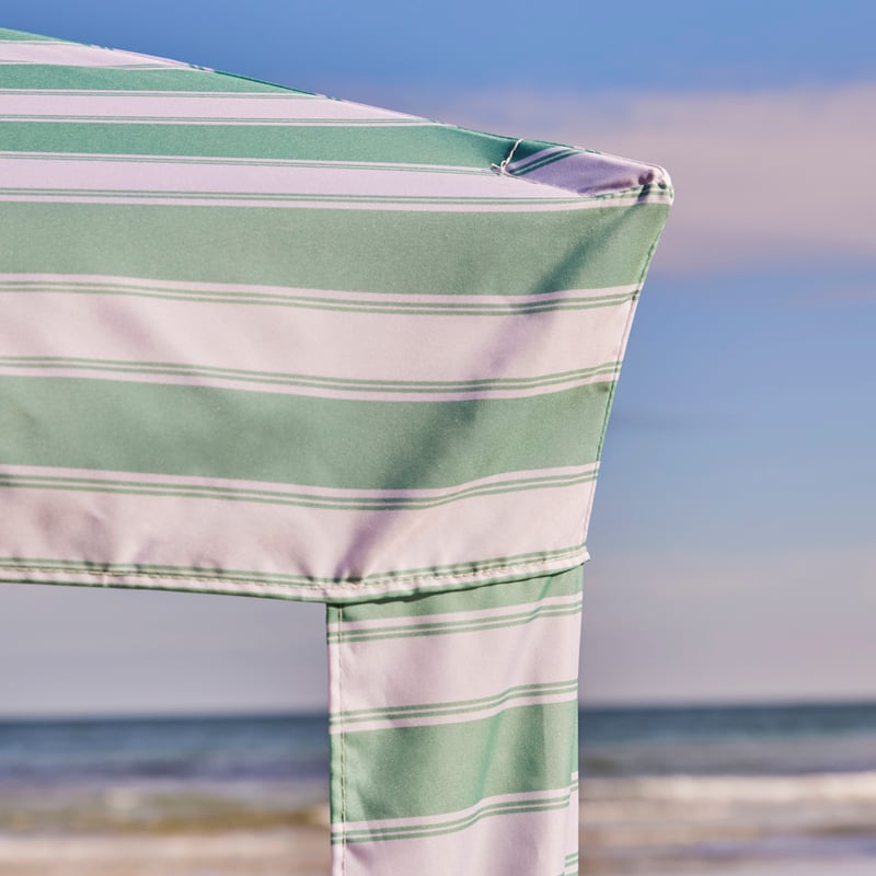 Evergreen Stripe Beach Cabana