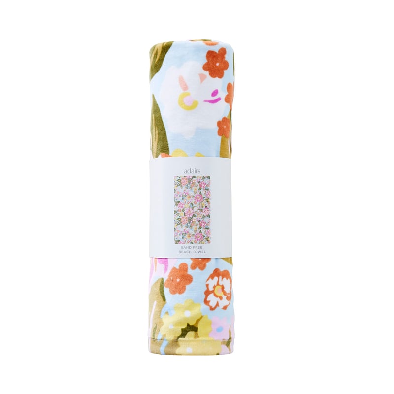 Byron Floral Blue Sand Free Beach Towel