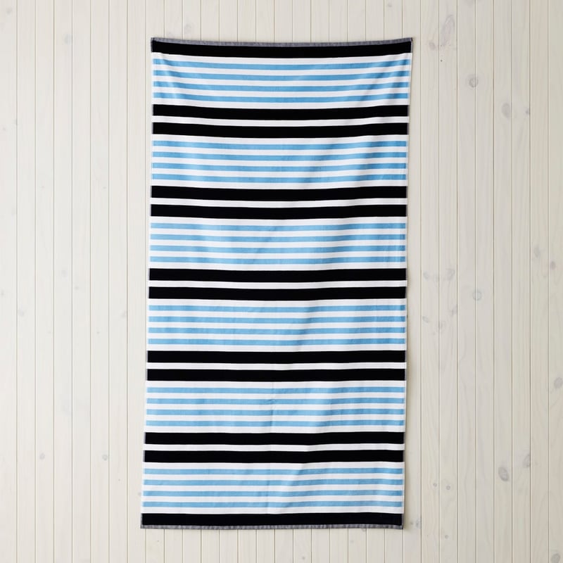 Sea Stripe Blue Sand Free Beach Towel
