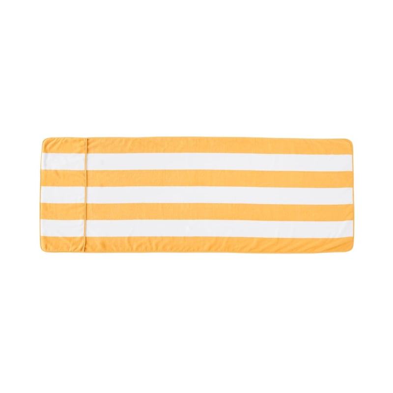 Sunshine & White Beach Lounger Towel