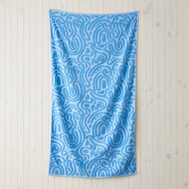 Samoa Blue Quick Dry Beach Towel
