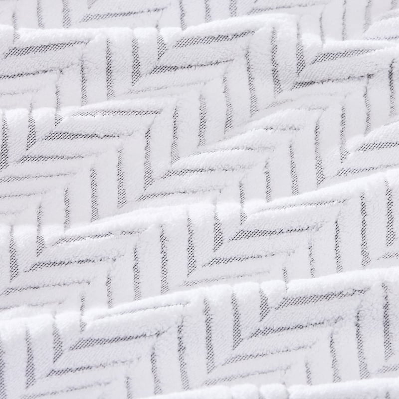 Mimosa White Textured Towel Range