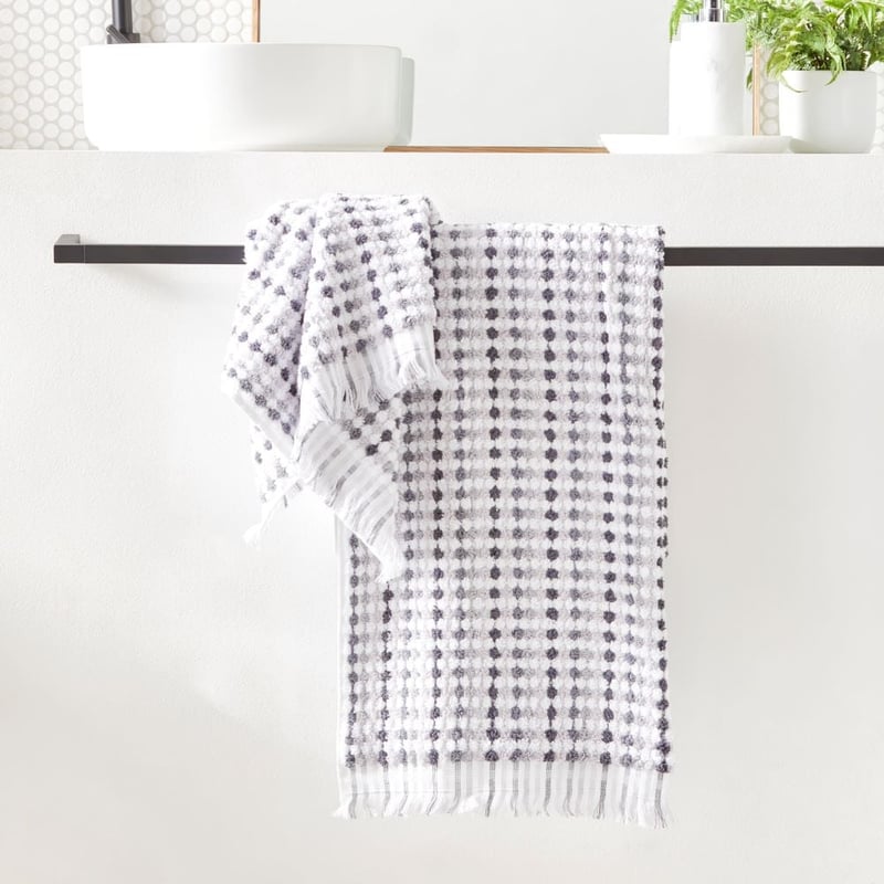 European Kadikoy Grey Multi Turkish Cotton Towel Range