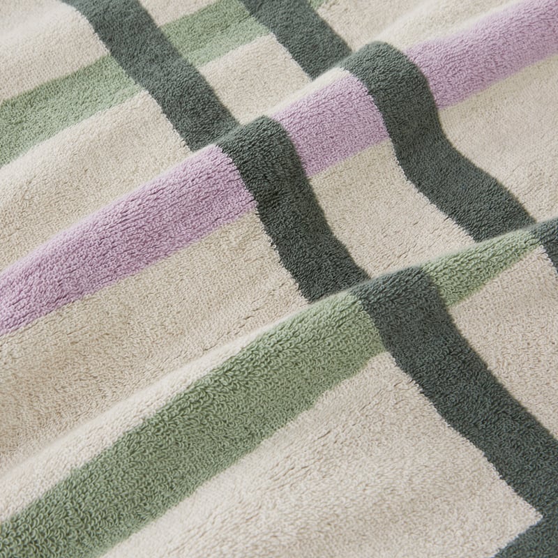 Dylon Eucalyptus Multi Stripe Check Towel Range
