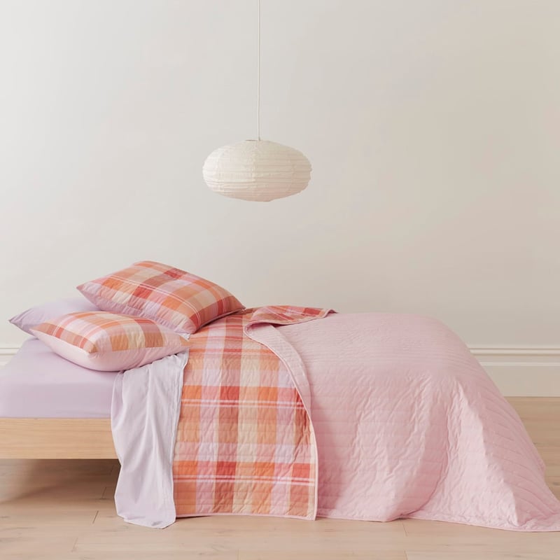 Sunset Check Quilted Coverlet Separates