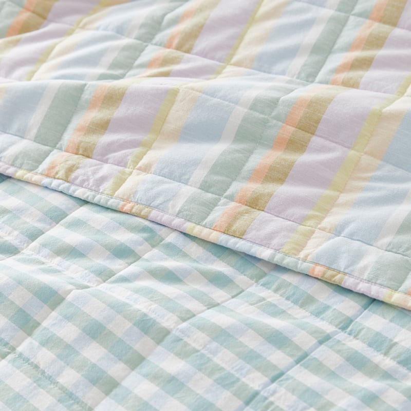 Sorbet Stripe Quilted Pillowcases