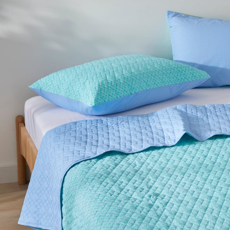 Panama Green Quilted Coverlet Separates