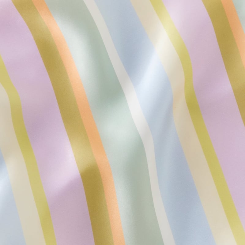 Sienna Floral & Stripe Pure Silk Printed Pillowcase