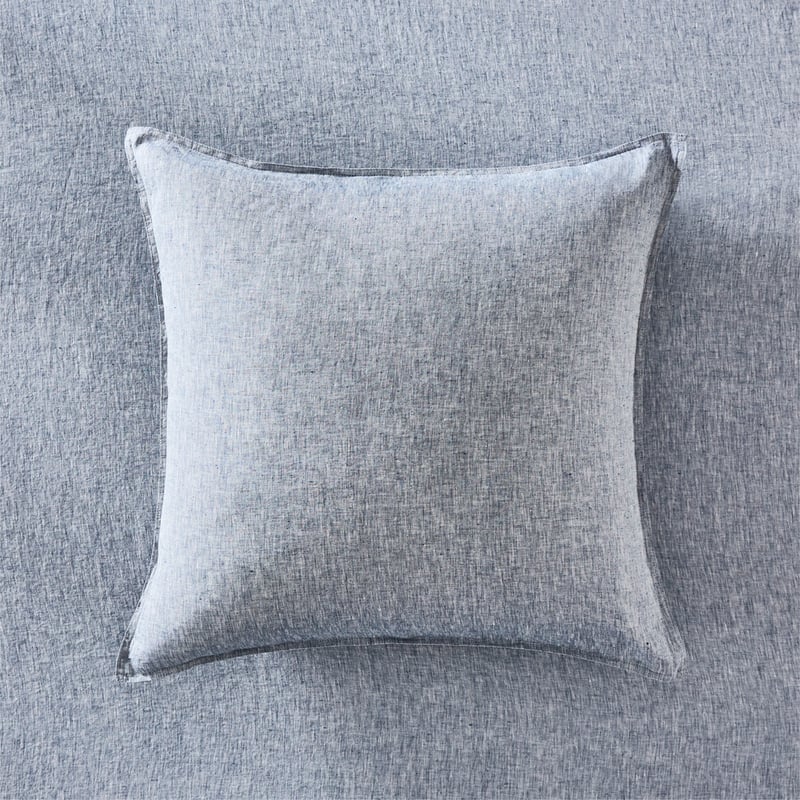 Vintage Washed Linen Navy Marle Pillowcases