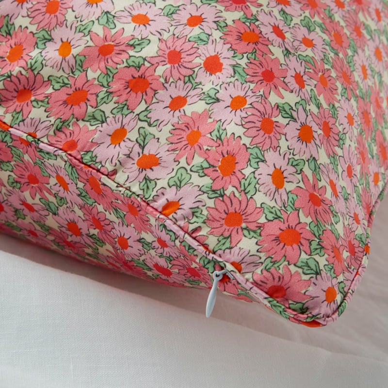 Pippa Floral Pure Silk Printed Pillowcases