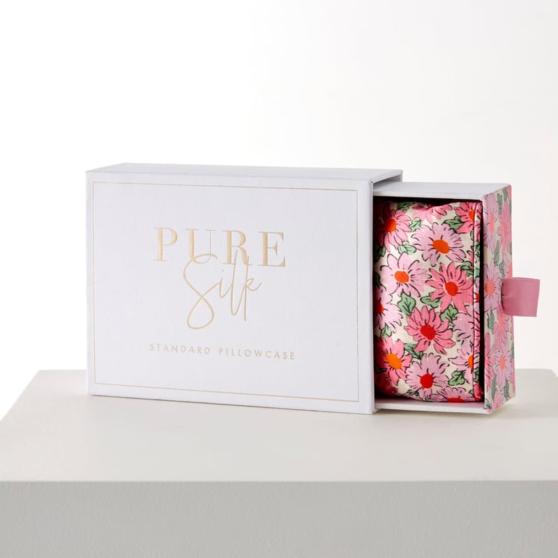 Pippa Floral Pure Silk Printed Pillowcases