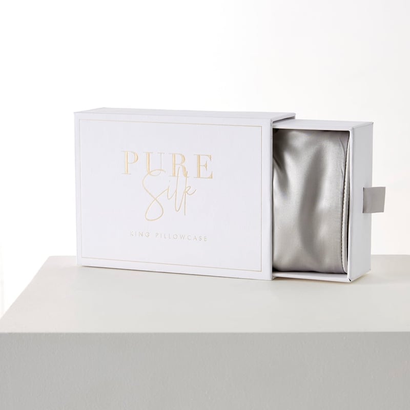 Pure Silk Silver Pillowcases