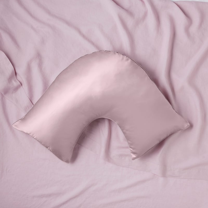Pure Silk Mauve U Shape Pillowcase