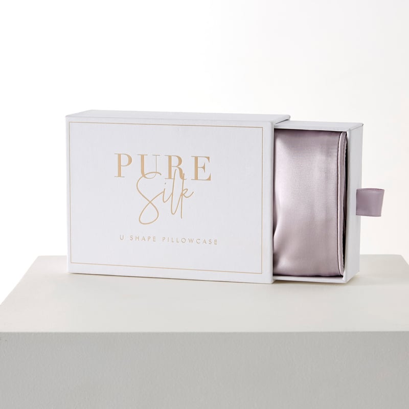 Pure Silk Mauve U Shape Pillowcase