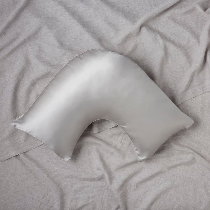 Pure Silk Silver Pillowcases