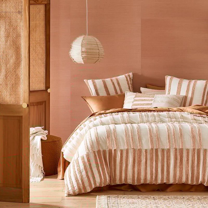 Jagger Tufted Clay Pillowcase