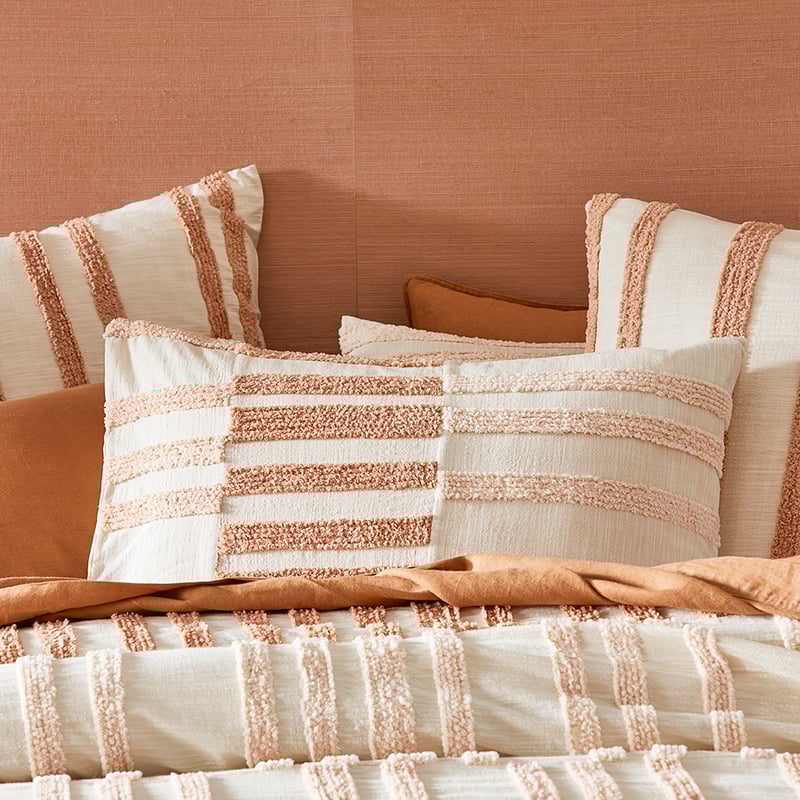Jagger Tufted Clay Pillowcase