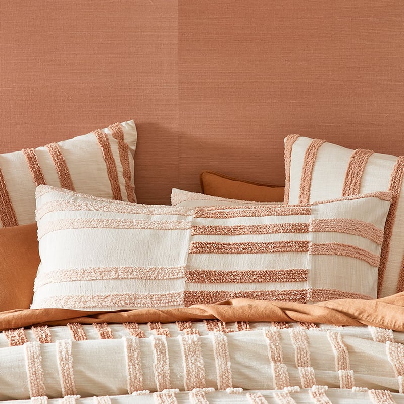 Jagger Tufted Clay Pillowcase