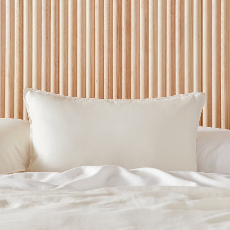 Vintage Washed Linen Pearl Pillowcases