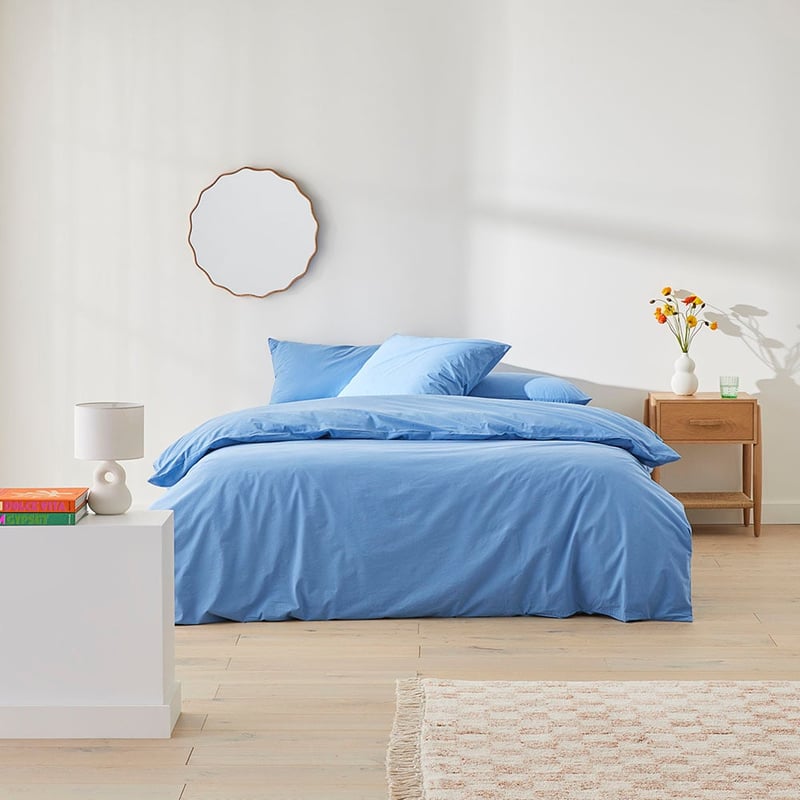 Stonewashed Cotton French Blue Pillowcases