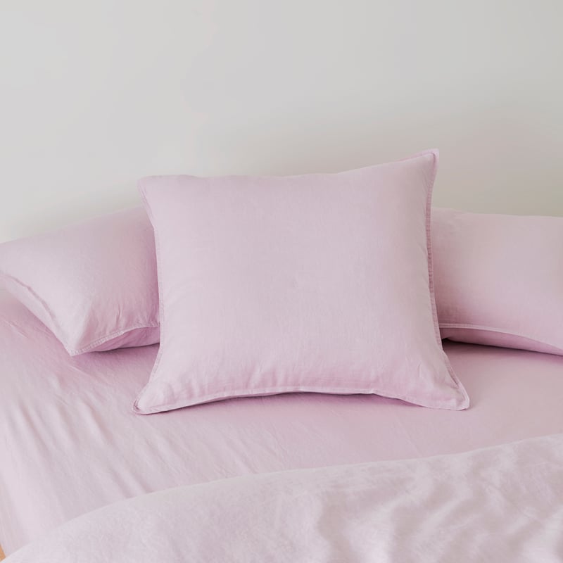 Vintage Washed Linen Mauve Quilt Cover Separates