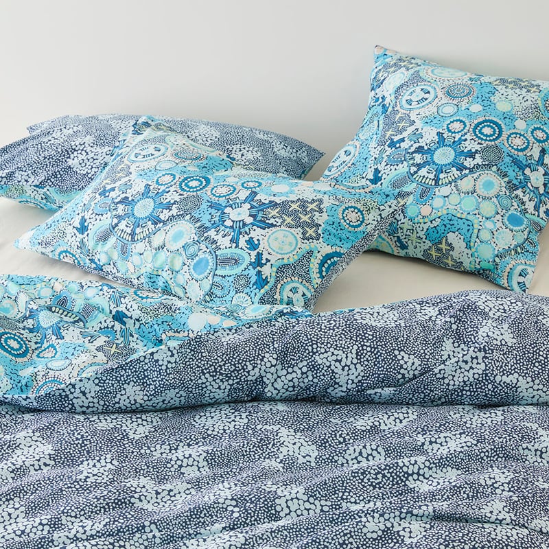 Cungelella Kalkatungu Blue Quilt Cover Set + Separates