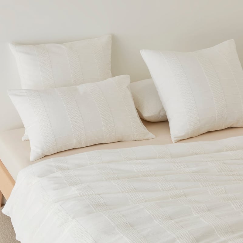 Hervey Off White Quilt Cover Set + Separates