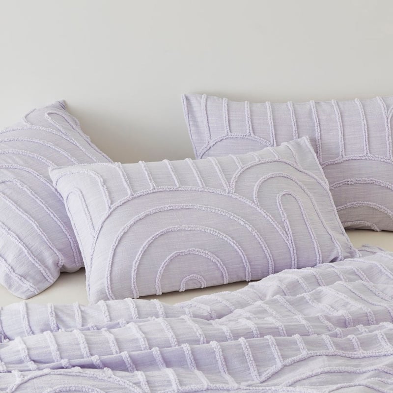 Archie Tufted Lilac Quilt Cover Separates
