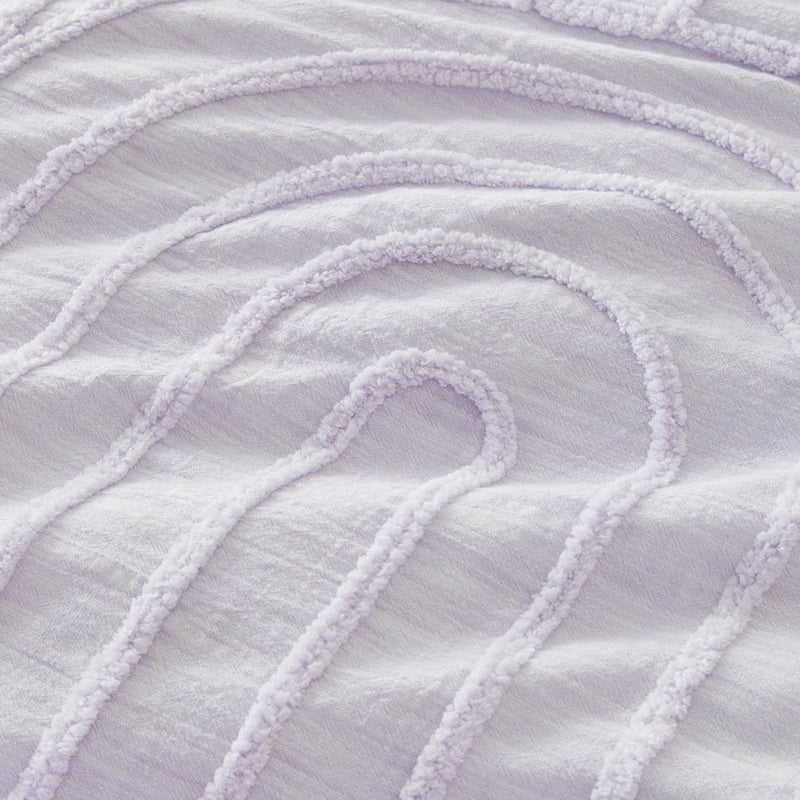 Archie Tufted Lilac Quilt Cover Separates