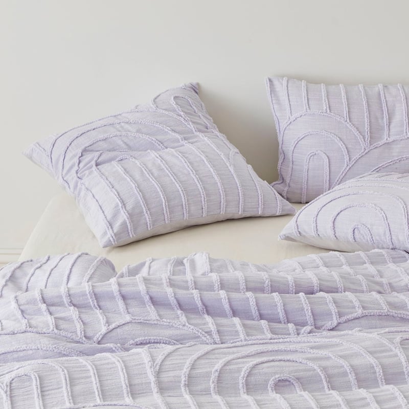 Archie Tufted Lilac Quilt Cover Separates