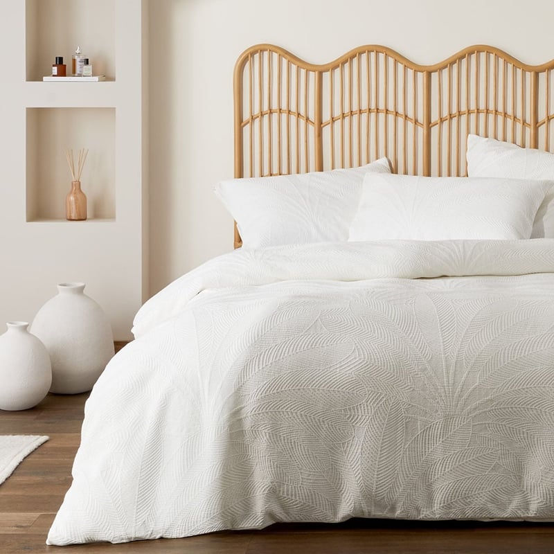 Acai Off White Matelasse Quilt Cover Separates