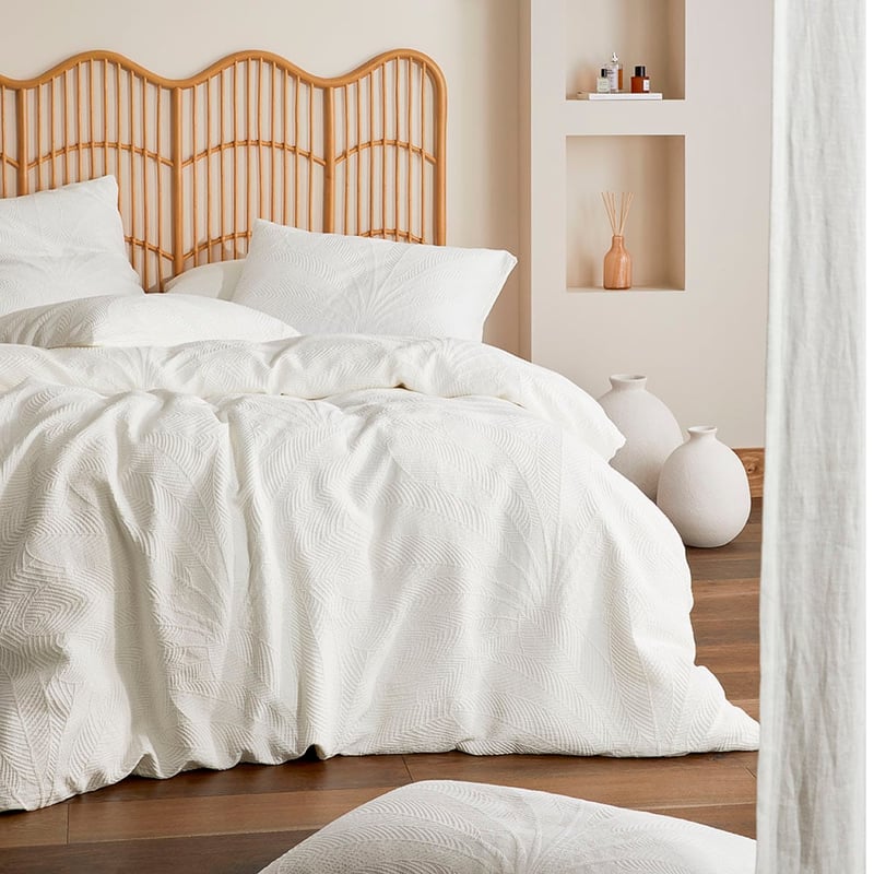 Acai Off White Matelasse Quilt Cover Separates