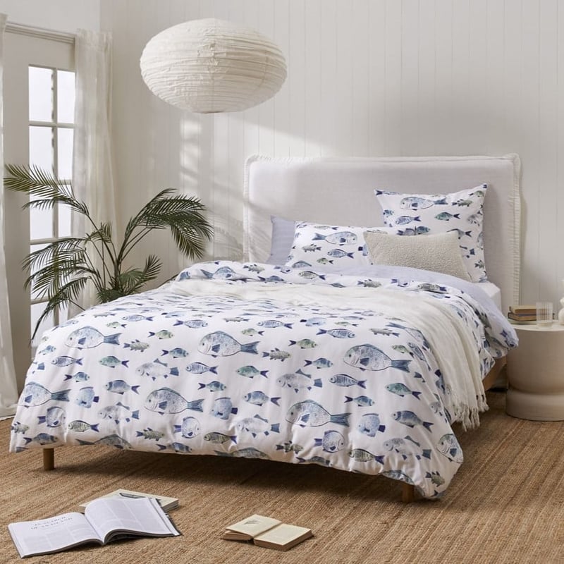 Bluefin Blue Quilt Cover Set + Separates