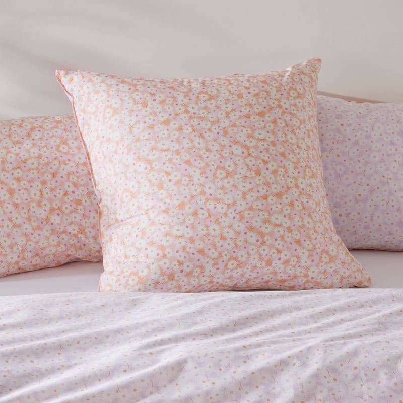 Daisy Meadow Peach Quilt Cover Set + Separates